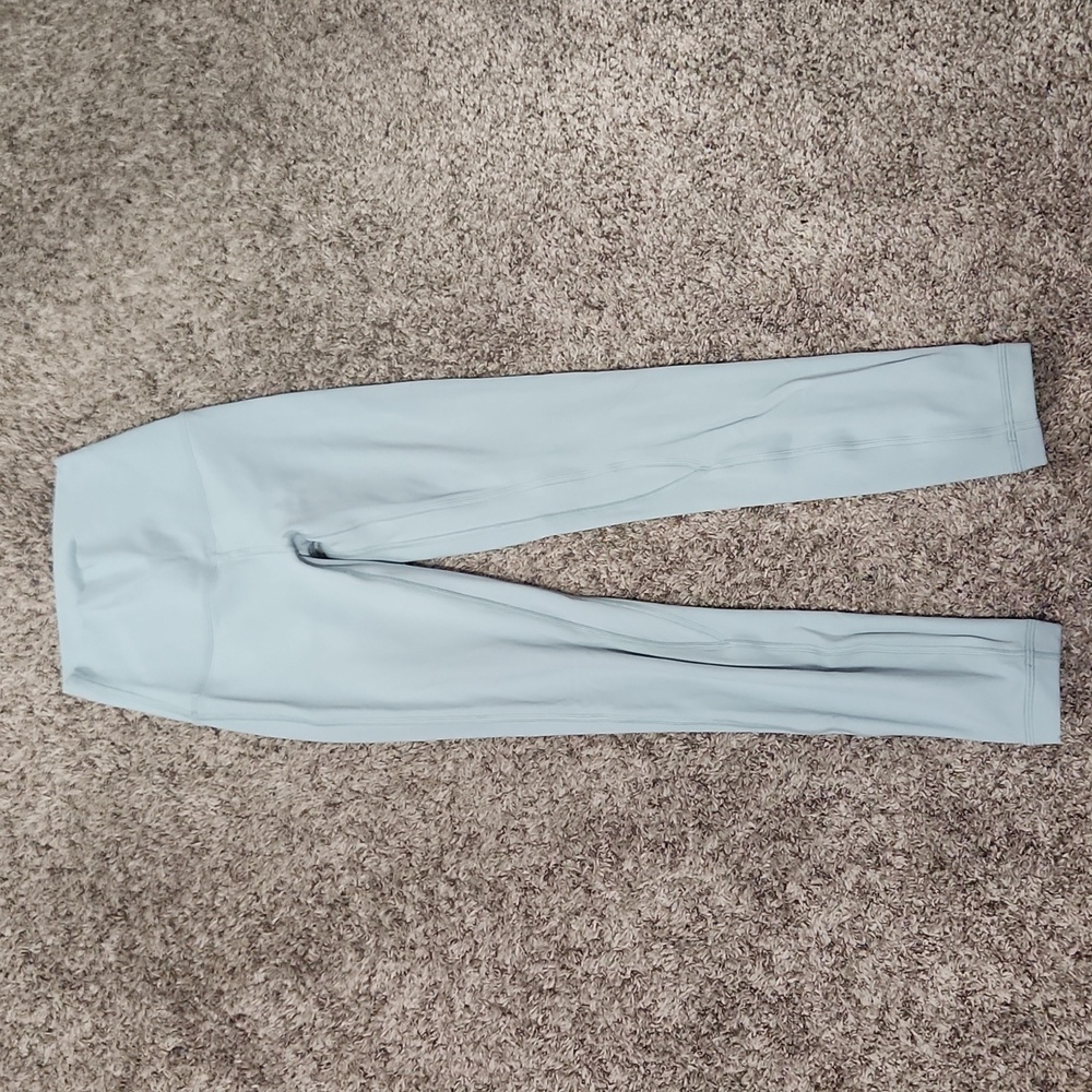 Mint green lululemon wunder train leggings